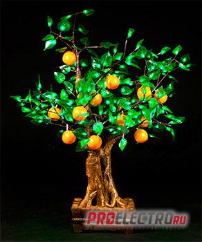 Светодиодное дерево Апельсин O1-90x110-177LED