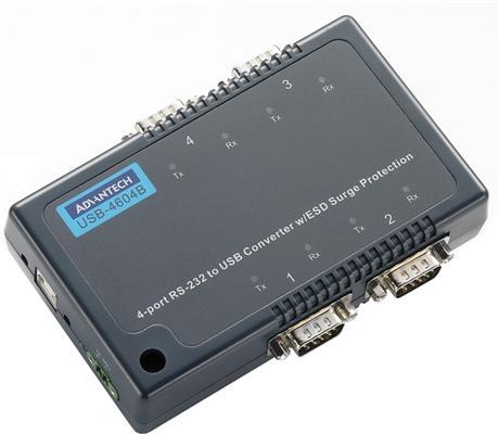 USB-4604B 4-портовый сервер интерфейсов RS-232 для шины USB