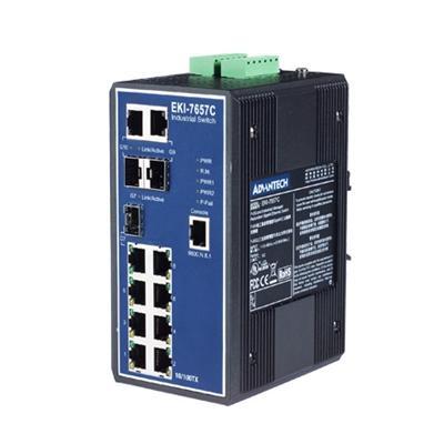 EKI-7657C управляемый отказоустойчивый 10-портовый коммутатор Gigabit Ethernet