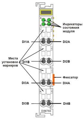Четырёхканальный модуль дискретного ввода DIM760
