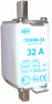 Плавкая вставка предохранителя ППНИ-33, габарит 0, 32А ИЭК | арт. DPP20-032