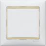Рамка Valena 4 поста, вертикальная, белый/желтый опал | арт. 774488 | Legrand