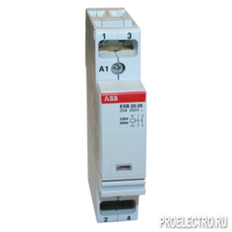 Модульный контактор ESB-20-02 (20А AC1) 110В АС | SSTGHE3211202R0004 | ABB