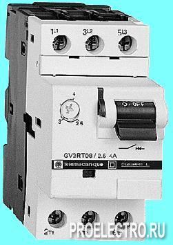 Автоматический выключательGV2 с магнитным расцепителем1,6A кнопка управ/GV2LE06