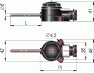 Термопреобразователь сопротивления для измерения температуры воздуха во взрывозащ. исп.