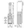 KMF1A11 Концевой выключатель, регулируемый рычаг, 1NO+1NC, LOVATO Electric
