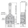 KNF1L02 Концевой выключатель, регулируемый рычаг, 2NC, LOVATO Electric