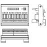 UB-10-OR16A Клеммный модуль на ДИН-рейку 16 реле с разъёмом IDC-20