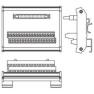 UB-10-ID32A Клеммный модуль на ДИН-рейку 32DI с разъемом IDC-40