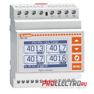 DMG210L01 Модульный цифровой мультиметр, порт RS485, LCD экр., Lovato Electric