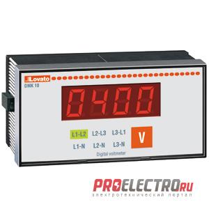 DMK10 Цифровой трехфазный вольтметр, 15-660VAC, LED, Lovato Electric