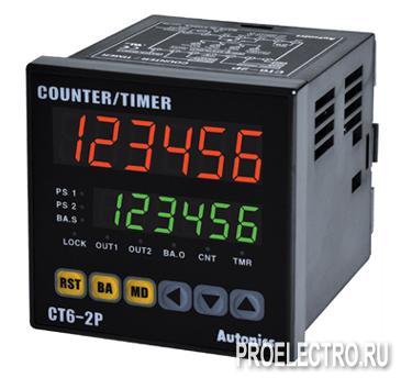 CT6-2P 100-240VAC Счетчик/таймер с сенсорным управлением