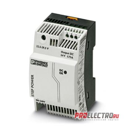 STEP-PS/ 1AC/24DC/1.75 Импульсный блок питания - 2868648, Phoenix Contact