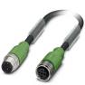 Кабель для датчика/исп. эл-та - SAC-3P-M12MS/ 1,5-PUR/M12FS SH, Phoenix Contact