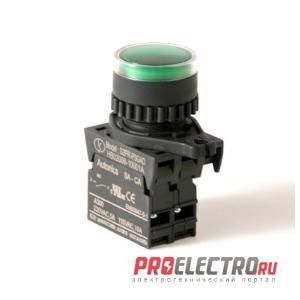 S2PR-P3GAD Кнопка нажатия с подсветкой, NO, 12-30VDC/AC, зеленая, H5550004473