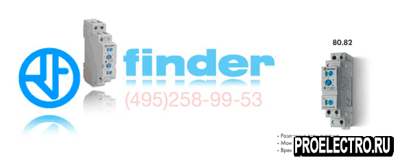 Реле Finder 80.82.0.240.0000 PAB Модульный таймер
