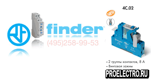Реле Finder 4C.02.8.024.0060 SPA Интерфейсный модуль реле
