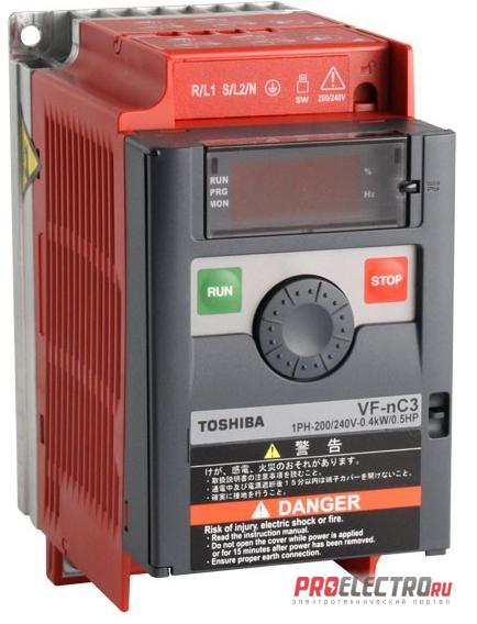 Преобразователь частоты Toshiba VFnC3S-2007PL 0,75 кВт 4,2А 220В
