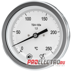 Термометры биметаллические коррозионностойкие ТБН-100к с корректором 