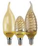 Лампа энергосберегающая КЛЛ-СGW-12 Вт-2700 К–Е14 TDM (золотая свеча на ветру) (mini)