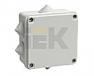 Коробка ИЭК КМ41233 распаячная для о/п 100х100х50мм IP44 (RAL7035, 6 гермовводов)