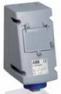 Розетка силовая ABB с защитой от КЗ 316RPM6W 16А 3Р+Е IP67 в боксе А