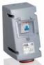 Розетка силовая ABB с защитой по току утечки 432RPR6W 32А 3Р+N+Е IP67 в боксе У