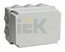 Коробка ИЭК КМ41246 распаячная для о/п 190х140х120мм IP55 (RAL7035, 10 гермовводов)