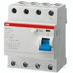 Выключатель дифференциального тока УЗО ABB 4п  AC F204 AC-100/0,3 ЦЕНА!