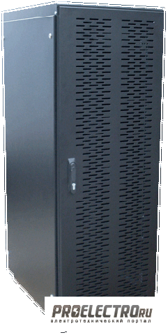 Телекоммуникационный серверный шкаф, дверь металл. ШТМ 18U/400