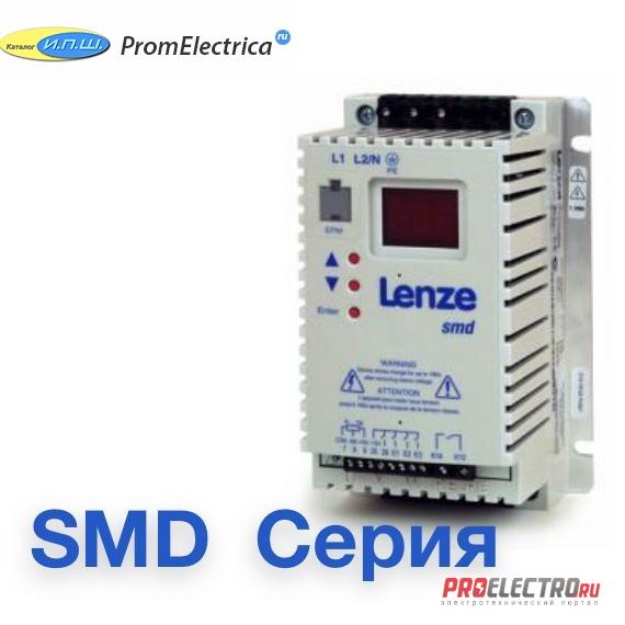 <strong>LENZE</strong> SMD ESMD751X2SFA Преобразователь частоты, однофазный вход (220VAC) 0,75 kW