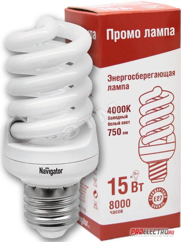 Лампа энергосберегающая КЛЛ 15/840 Е27