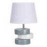 91089 BLANC Lampe a poser Blanc/Gris - LYDIE Corep
