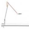 1SRT2 001 63 + KPA16002 Lampe de Bureau a etau Blanc Cable Orange - STRING Rotaliana