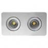 DEC/DLCOB-19BC Spot double encastrable orientable LED Blanc chaud - DOWN LIGHT Lumihome