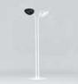 HCA2102010015 Lampadaire d'exterieur double chauffant S Blanc/Noir - HOTDOOR Phormalab