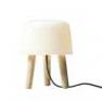 20403094 Lampe pied naturel/fil noir - MILK & Tradition