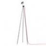 LED10291R Lampadaire LED Blanc Cable Rouge - TRIPOD 180° Azimut Industries