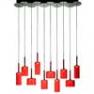 SPSPIL10RSCR12V Suspension droite 10 Lumieres Rouge - SPILLRAY AXO Light