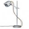 MOB - 11GR08 Lampe a poser Gris mat fil marron - MOB Swabdesign