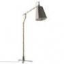 L225lkb Lampadaire Kaki/Blanc - LUXIOLE DesignHeure