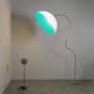 IN-ES0501PBI-T Lampadaire Blanc/Turquoise - MEZZA LUNA PIANTANA In-es Artdesign