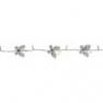 459.68 Guirlande Blanc 4,1m - BUTTERFLY GARLAND Xmas Living Glass