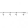 97698 4 spots sur Rail Gris - MEGA Paulmann