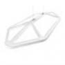 0303235363049 Suspension LED Bois Vernis Blanc - AKI Leucos