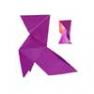 PHILOMENE Fuschia/orange Lampe Fuschia/orange - ORIGAMI PHILOMENE Nathalie Be