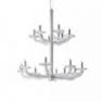 0NATU0K25 Lustre Blanc 18 branches - NATURAL de Majo