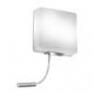 4046/016 Applique Argent avec liseuse LED - SQUARE Alma Light