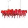 SPSPIL26RSCR12V Lustre rectangulaire 26 Lumieres Rouge - SPILLRAY AXO Light