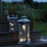 861-05 Lanterne LED 45 Exterieur Gris - STALLIS Xmas Living Glass